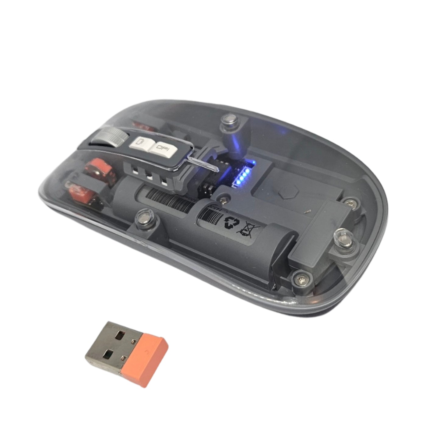 Wireless rechargeable silent mouse
