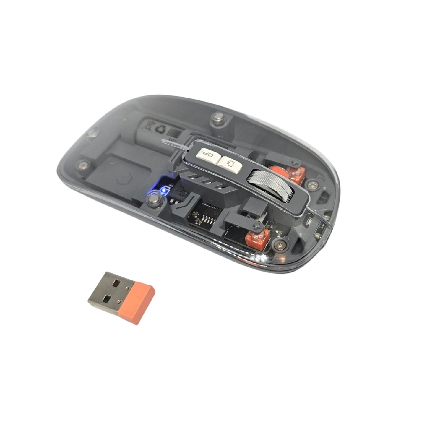 Wireless rechargeable silent mouse