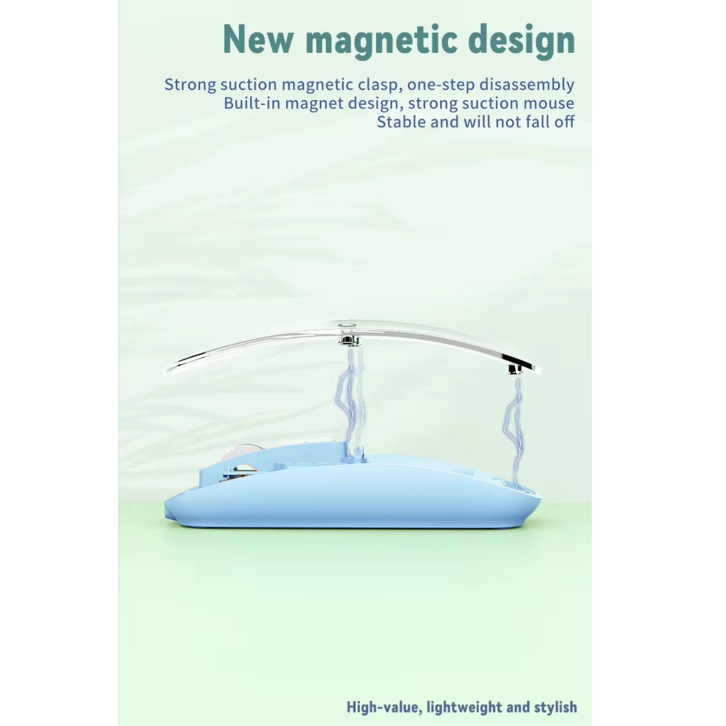 Wireless rechargeable silent mouse