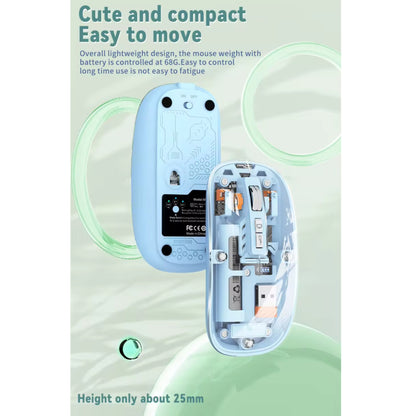 Wireless rechargeable silent mouse