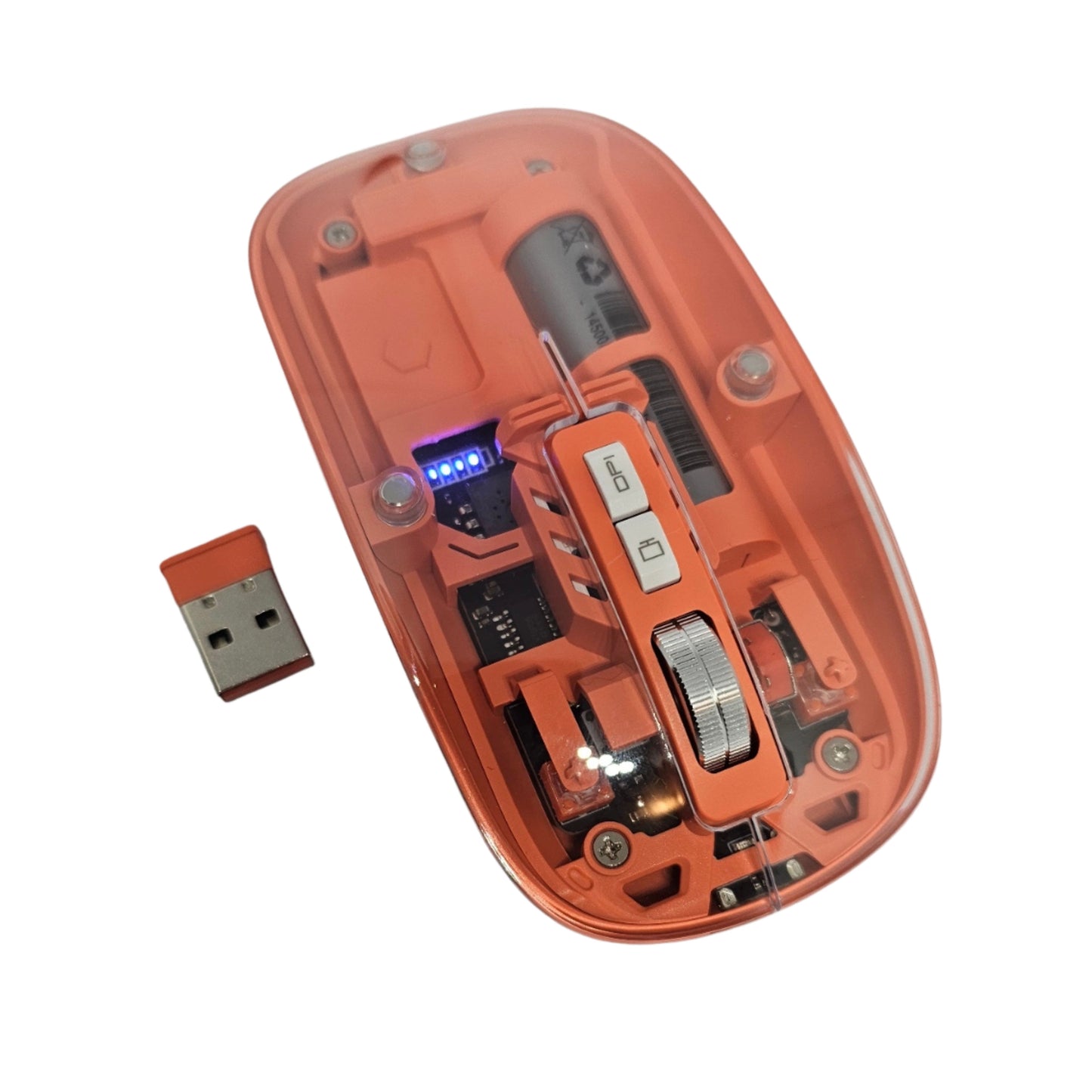 Wireless rechargeable silent mouse