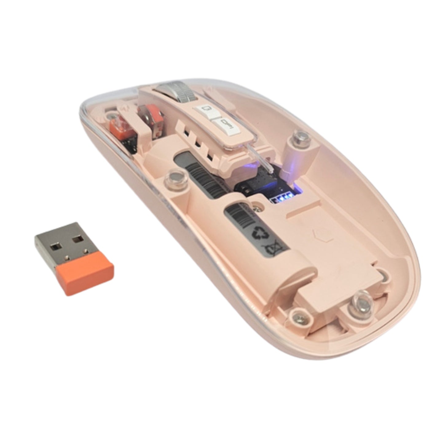 Wireless rechargeable silent mouse