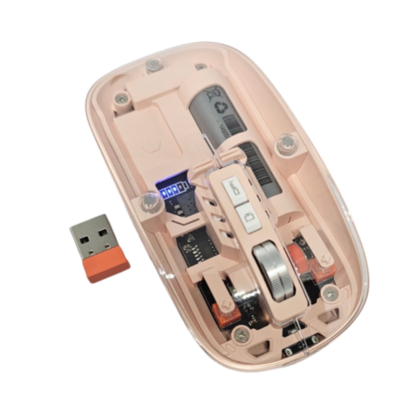 Wireless rechargeable silent mouse
