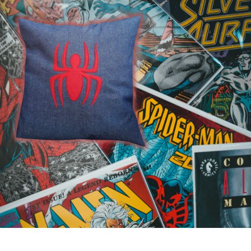 Handmade Spiderman Pillow 45cm x 45cm